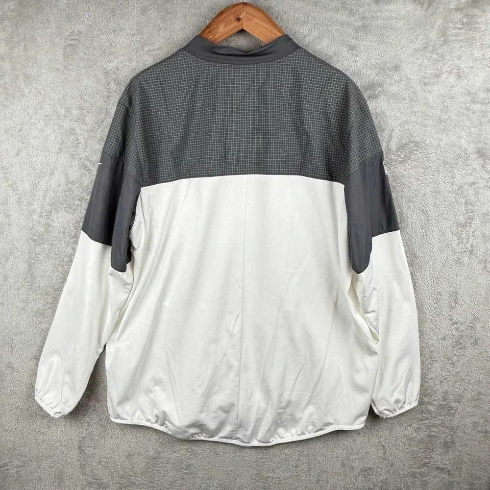 Indianapolis Colts Dri-FIT Full Zip Jacket‎ Mens XXL Gray White NFL On Field